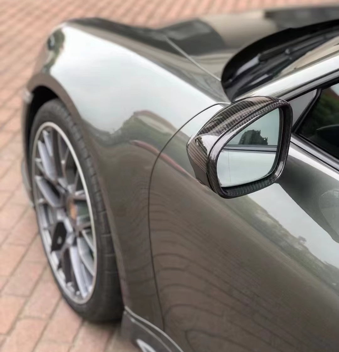 Carbon Fiber Mirror Caps for Porsche 911 (992) (2019 - 2024) Porsche > Mirror Caps Euro Premium Parts