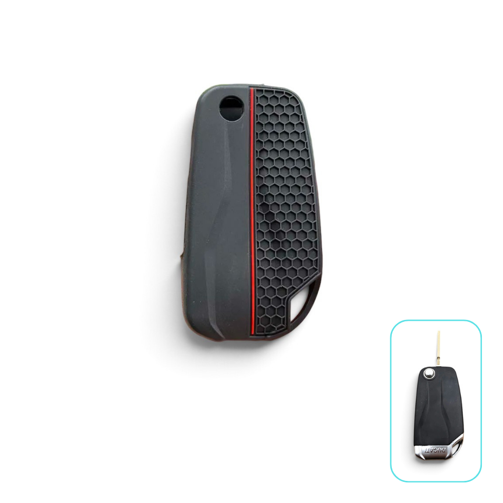 Silicone Ducati Motorcycle Key Case – Protective Key Fob Cover Ducati Monster Multistrada Panigale DesertX Scrambler