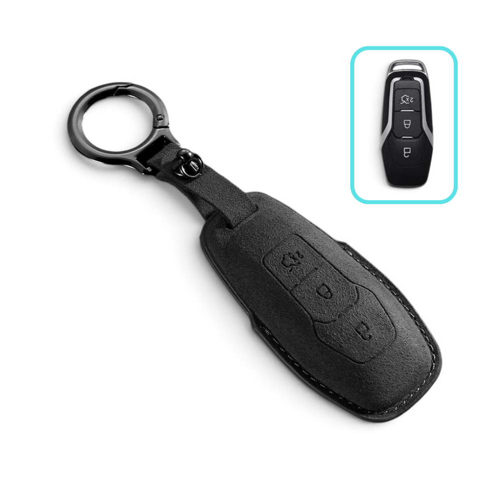 Alcantara Ford Key Case – Protective Key Fob Cover For Ford F150 F250 Fusion Focus Edge Mustang