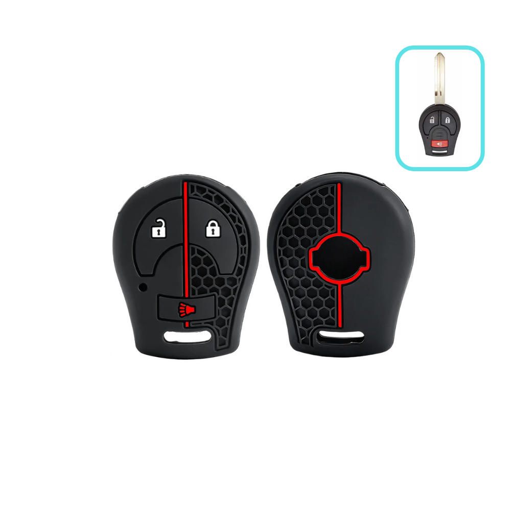 Silicone Nissan Key Case and Key Chain – Protective Key Fob Cover