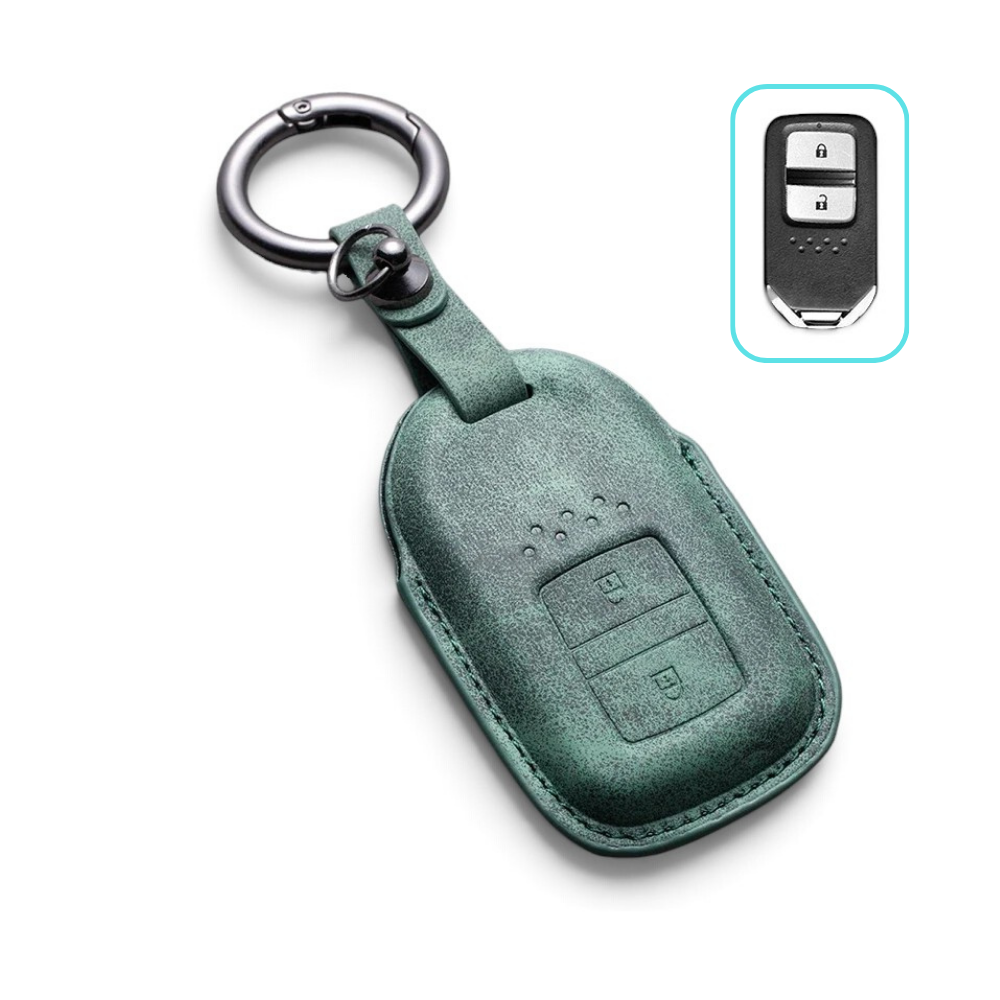 Alcantara Honda Key Case and Key Chain – Protective Key Fob Cover Civic Jazz Fit Odyssey Accord CR-V HR-V
