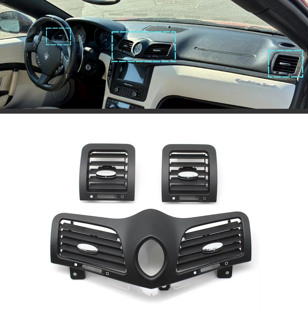 Replacement Air Vents for Maserati GranTurismo & GranCabrio - 2007 to 2019 Euro Premium Parts Front Vents Whole Set (x3)