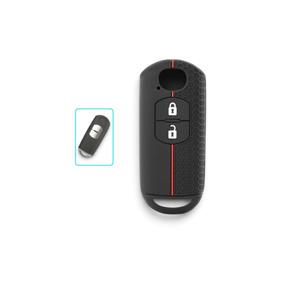 Silicone Mazda Key Case and Key Chain – Protective Key Fob Cover