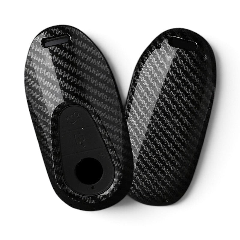 Carbon-Look Mercedes-Benz Key Case and Key Chain – Protective Key Fob Cover