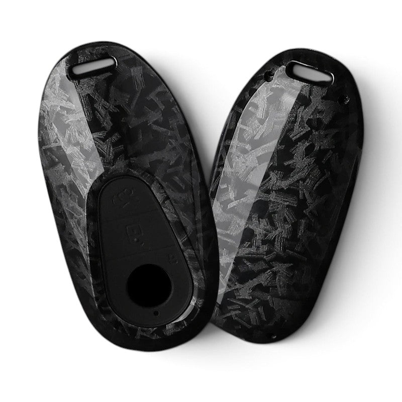 Carbon-Look Mercedes-Benz Key Case and Key Chain – Protective Key Fob Cover
