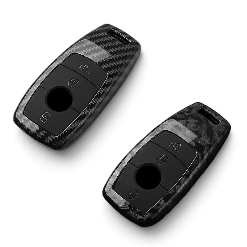Carbon-Look Mercedes-Benz Key Case and Key Chain – Protective Key Fob Cover