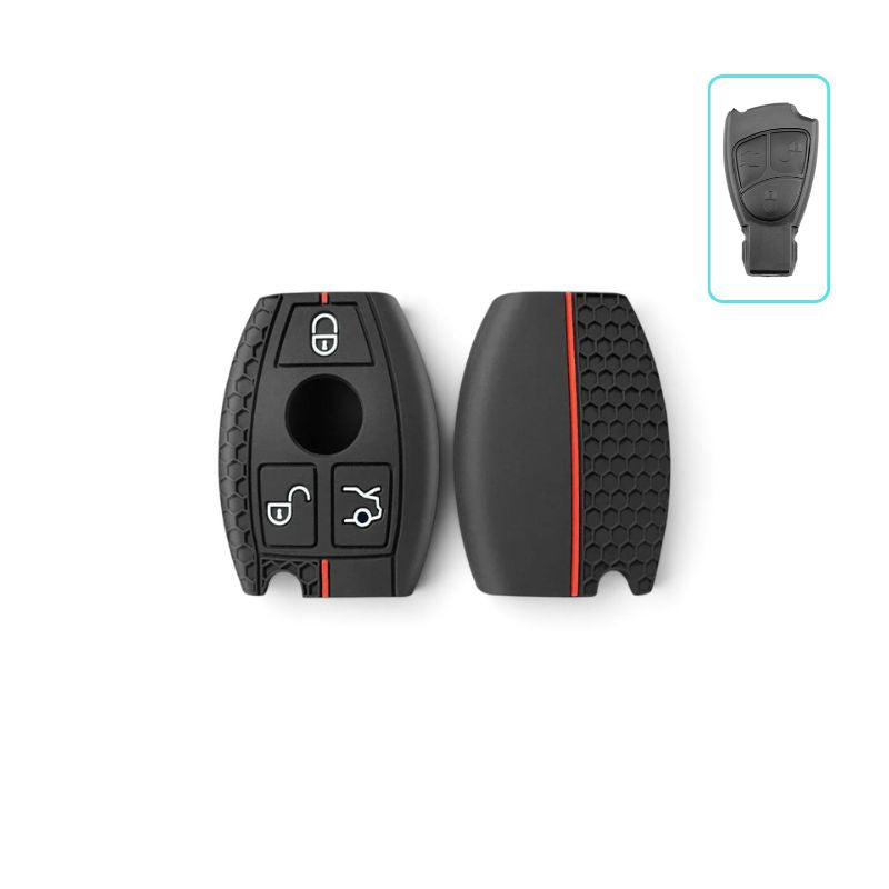 Silicone Mercedes-Benz Key Case and Key Chain – Protective Key Fob Cover