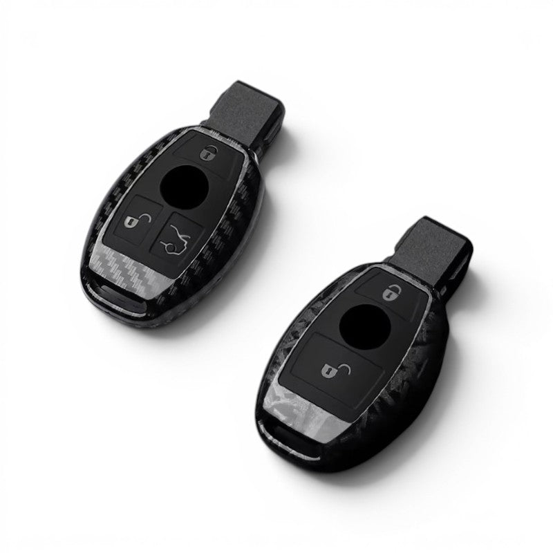 Carbon-Look Mercedes-Benz Key Case and Key Chain – Protective Key Fob Cover