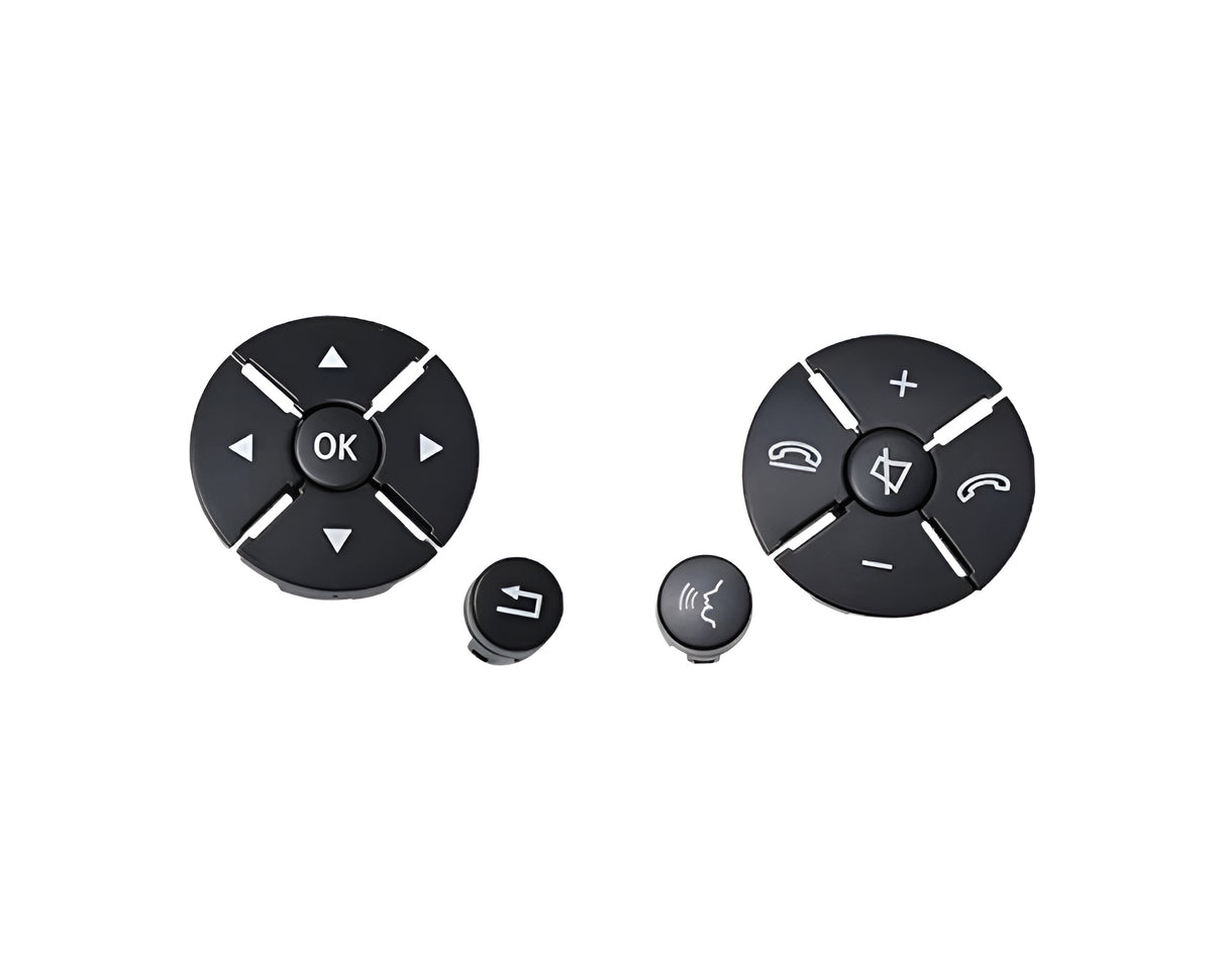 Steering Wheel Multifunction Buttons for Mercedes CL-Class C216 - 2007 to 2013 Euro Premium Parts Black Facelift ('10 to '13)