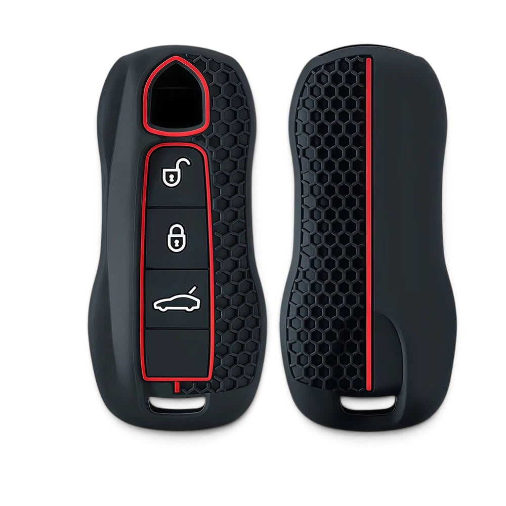 Silicone Porsche Key Case – Protective Key Fob Cover For Porsche Cayenne Panamera Macan 911 Cayman Boxster
