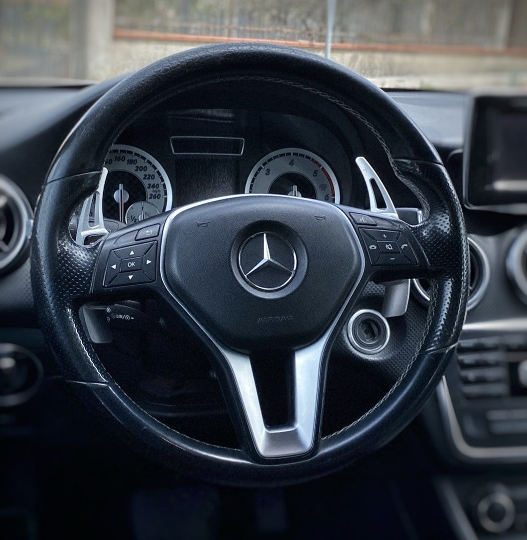 AMG-Style aluminum steering wheel shifting paddles for Mercedes-Benz (2012 to 2020) Mercedes-Benz Euro Premium Parts Silver