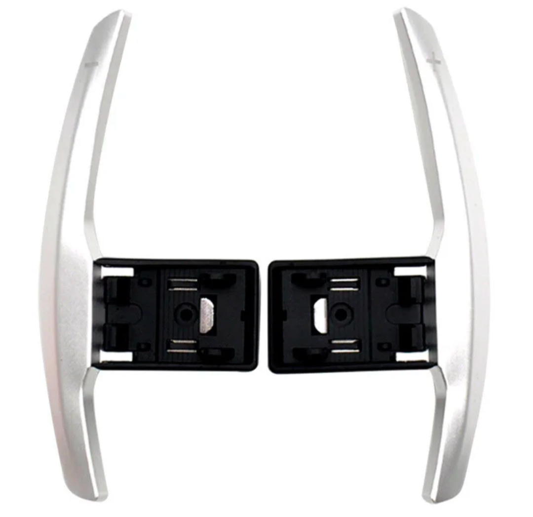 Aluminum Paddle Shifters for BMW 4 Series F32 (2013 to 2020) BMW Euro Premium Parts Alloy steering wheel paddles Silver