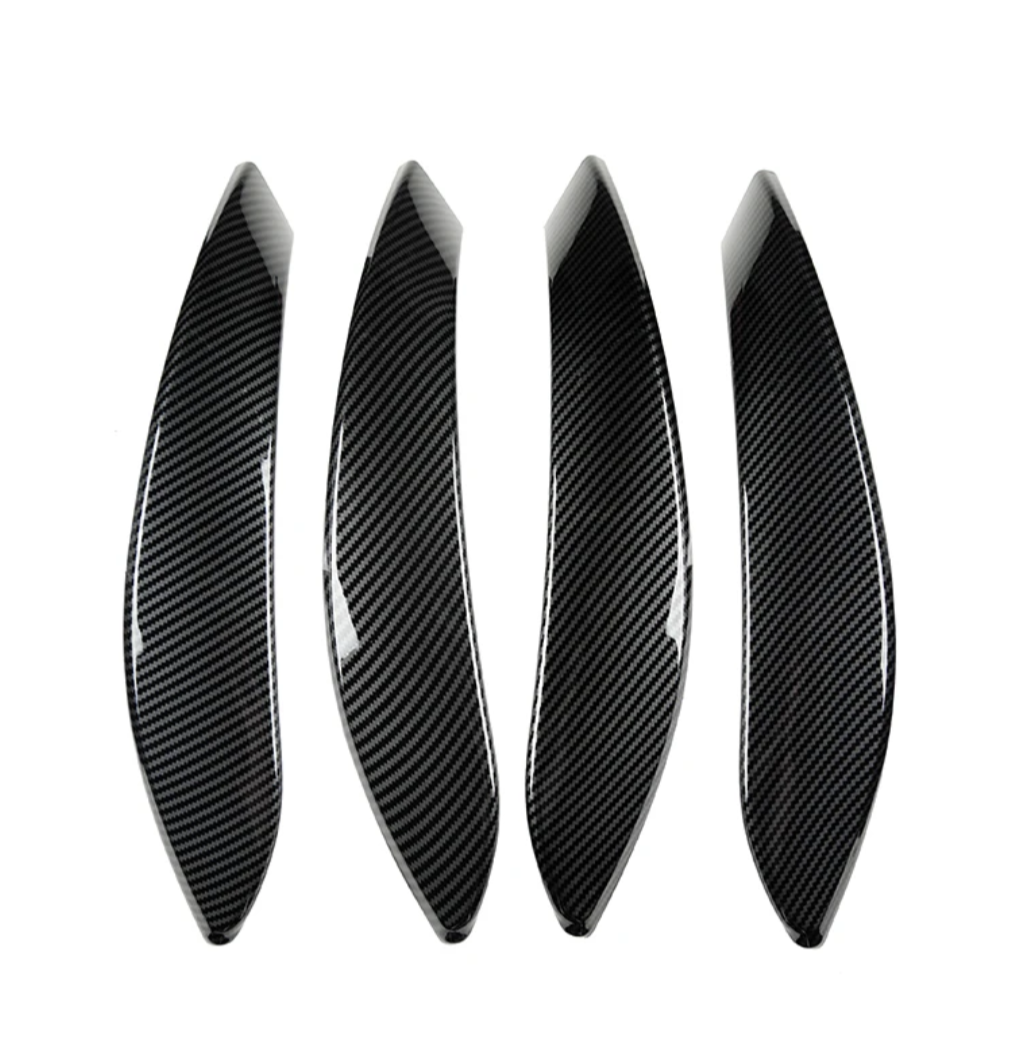 Carbon fiber door handle trims for BMW 3 Series F30 and M3 F80 (2013 to 2020) Euro Premium Parts