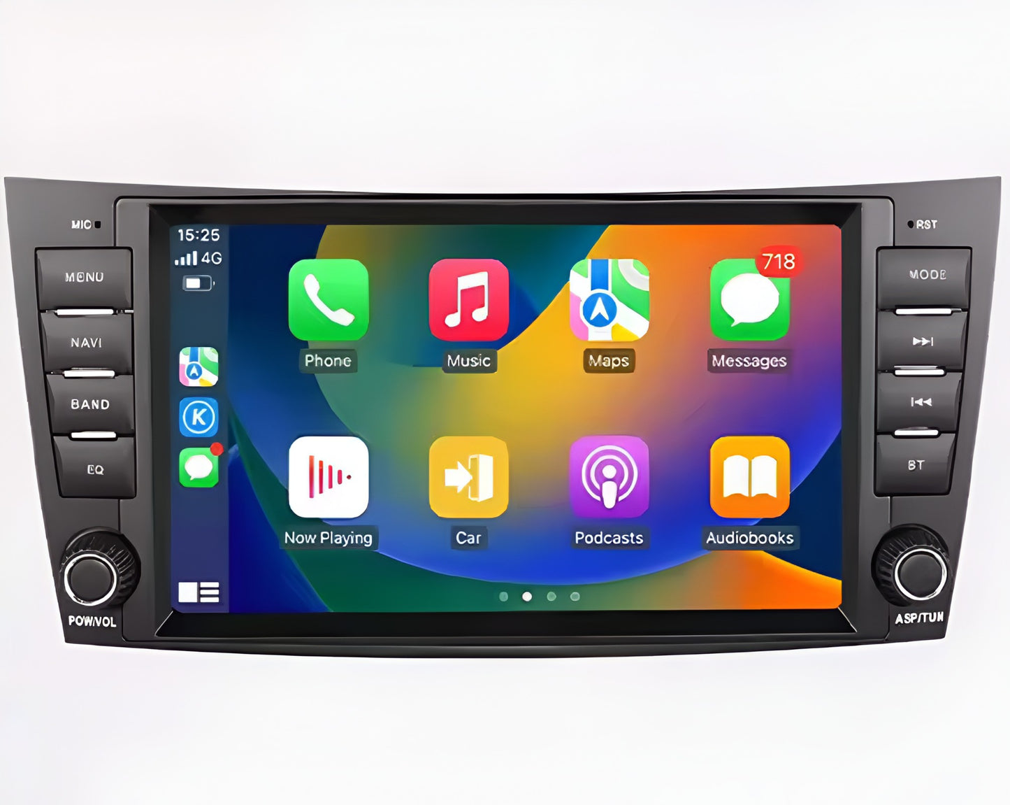 Wireless Apple CarPlay/AndroidAuto retrofit kit for Mercedes E-Class W211 (2003-2009)