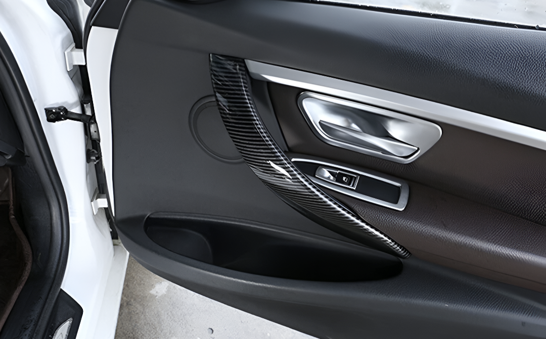 Carbon fiber door handle trims for BMW 4 Series F32 and M4 F82 (2013 to 2020)