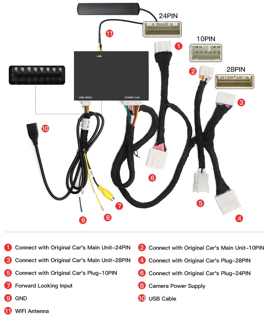 Wireless Apple Carplay Retrofit Kit for Toyota Verso - 2013 to 2018 Toyota > Carplay Euro Premium Parts