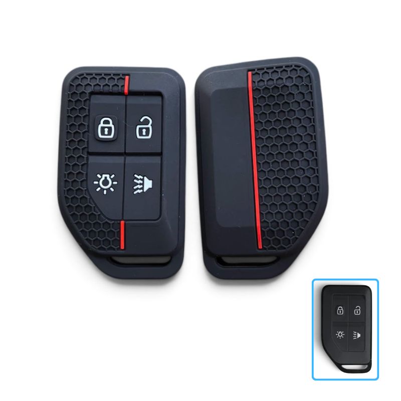 Silicone Volvo Key Case and Key Chain – Protective Key Fob Cover