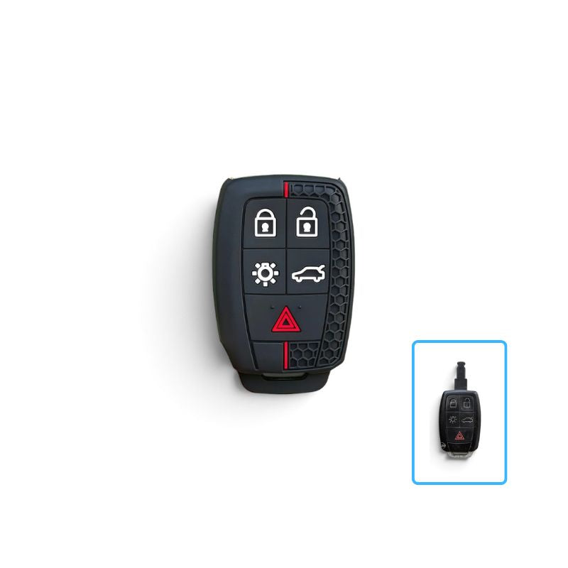 Silicone Volvo Key Case and Key Chain – Protective Key Fob Cover