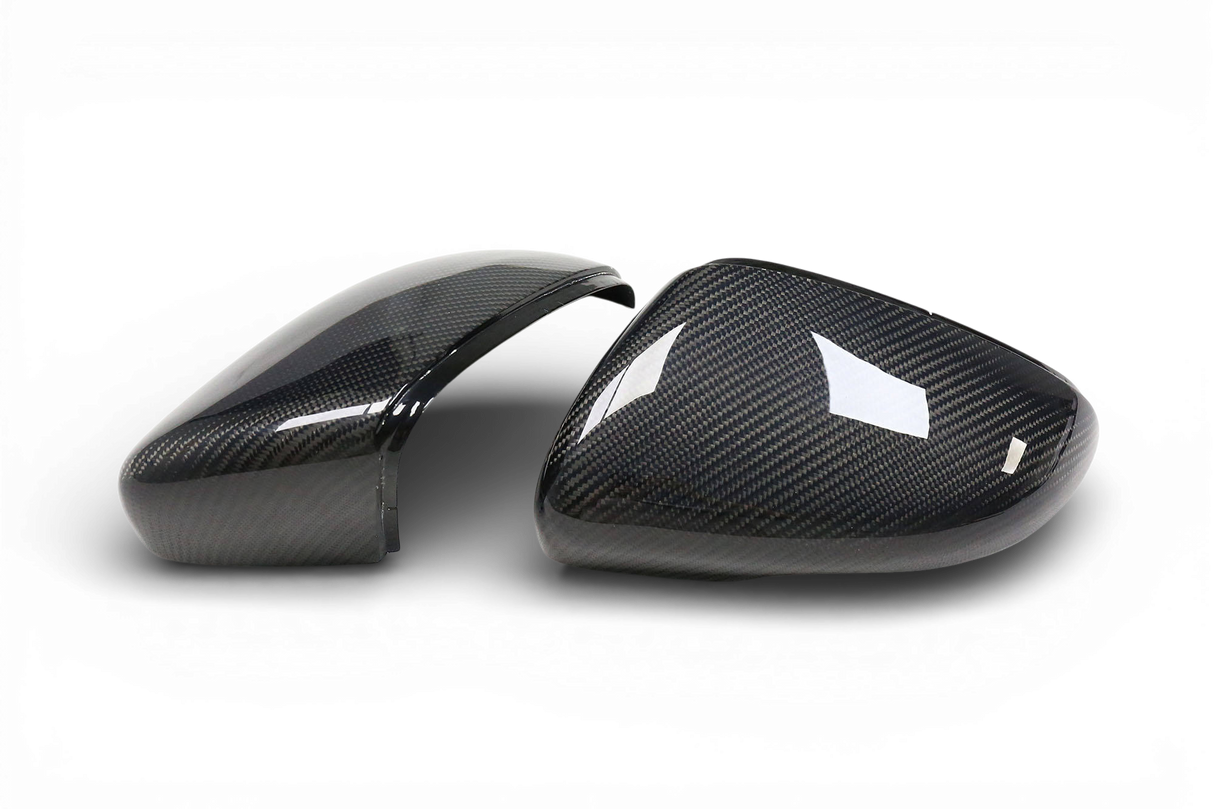 Carbon Fiber Mirror Caps for VW Golf Mk6 (MY 2008 - 2016) VW Euro Premium Parts Fibre de carbone