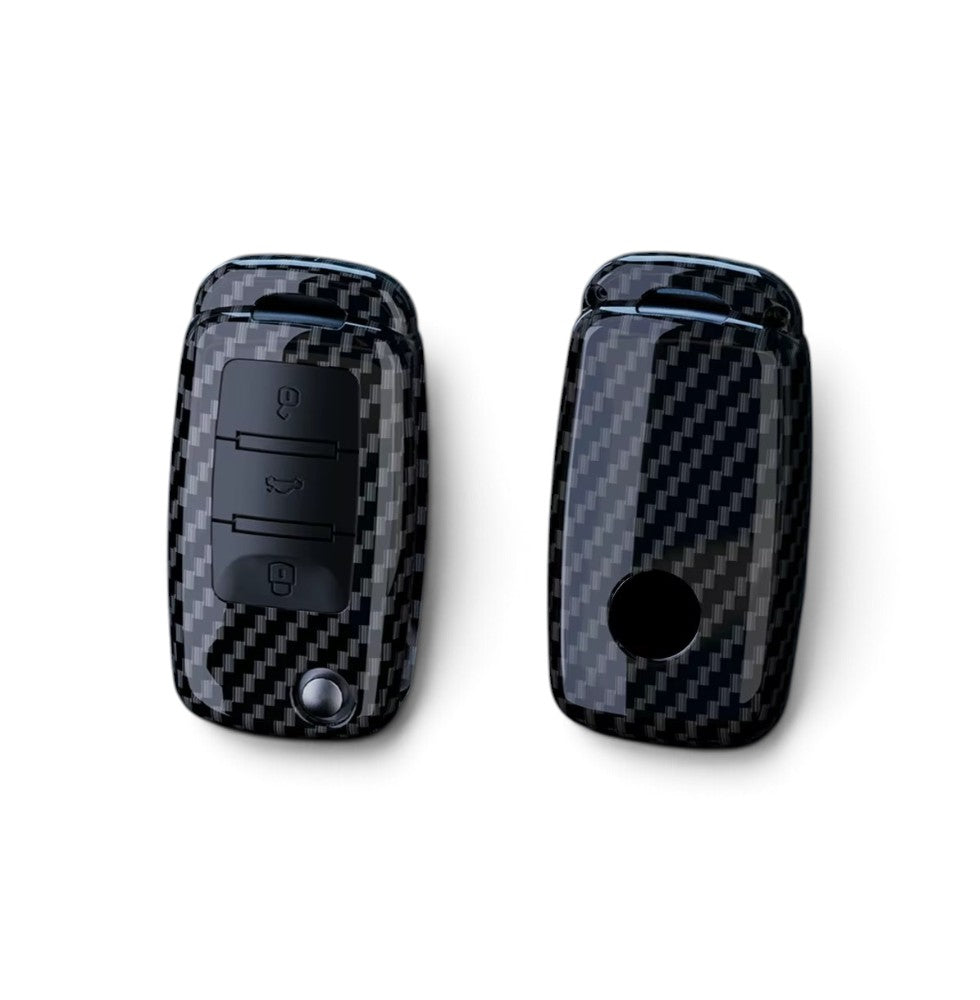 Carbon-Look Volkswagen Key Case – Protective Key Fob Cover For VW