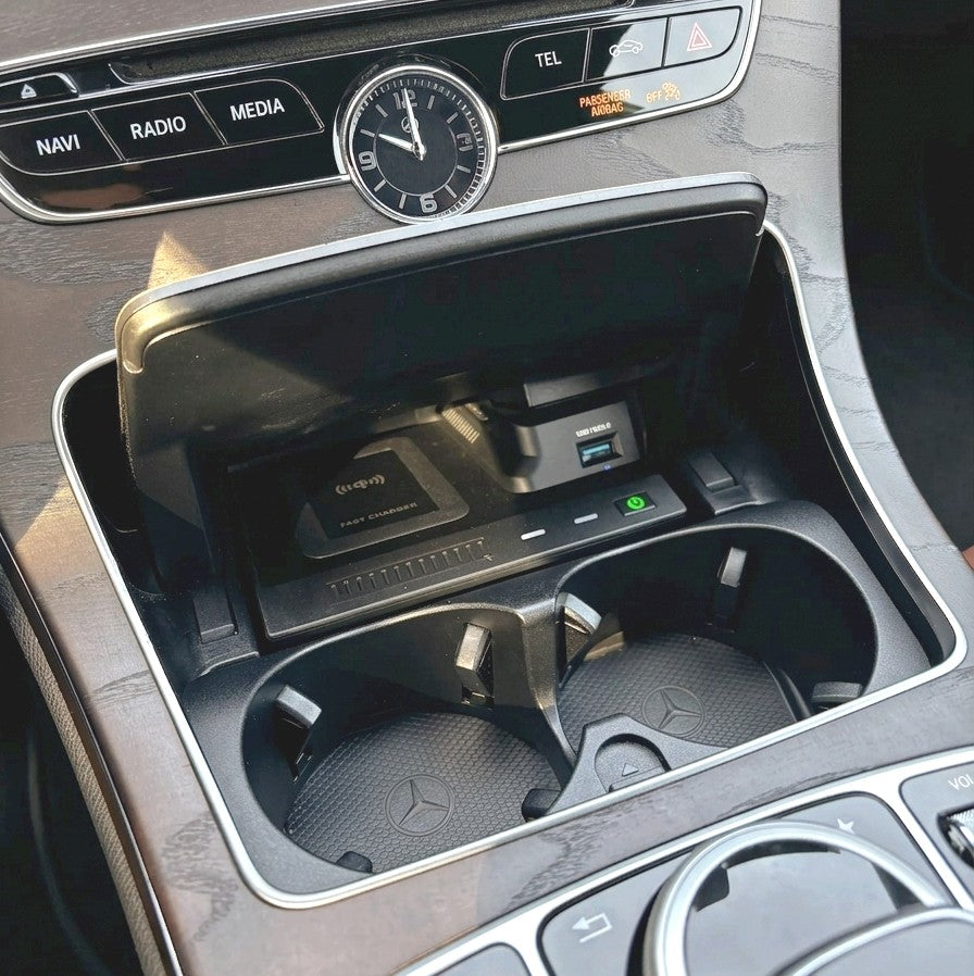 Wireless NFC Smartphone Charger Retrofit Kit For Mercedes C-Class W205 - 2014 to 2021