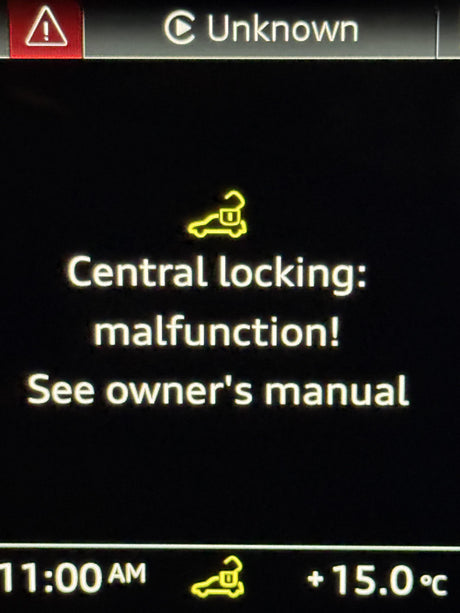 Audi Central Locking Malfunction: Causes, What It Means, and How to Diagnose It