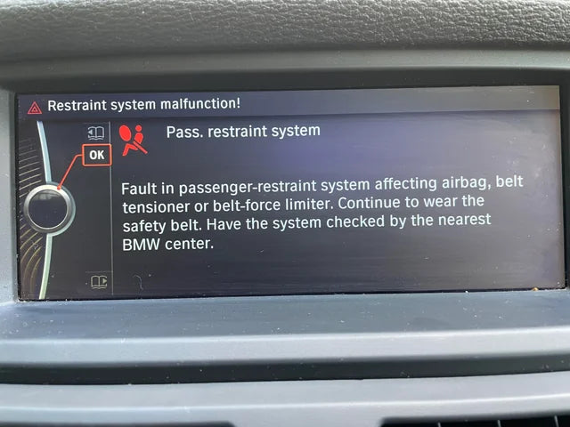 BMW Passenger Restraint System Malfunction: Causes, What It Means, and How to Diagnose It