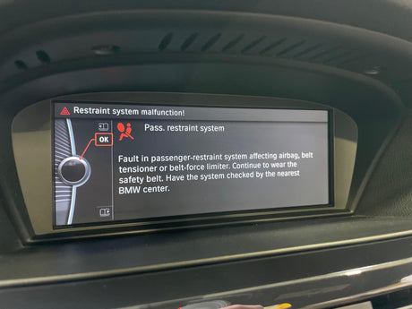 BMW passenger restraint system malfunction explained