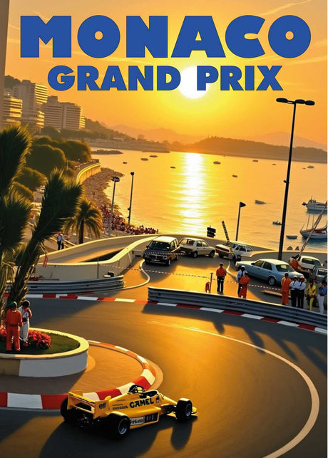 Vintage automotive wall posters