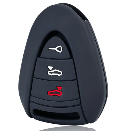 Silicone Porsche Key Case – Protective Key Fob Cover For Porsche Cayenne Panamera Macan 911 Cayman Boxster Key Cases Euro Premium Parts Type A