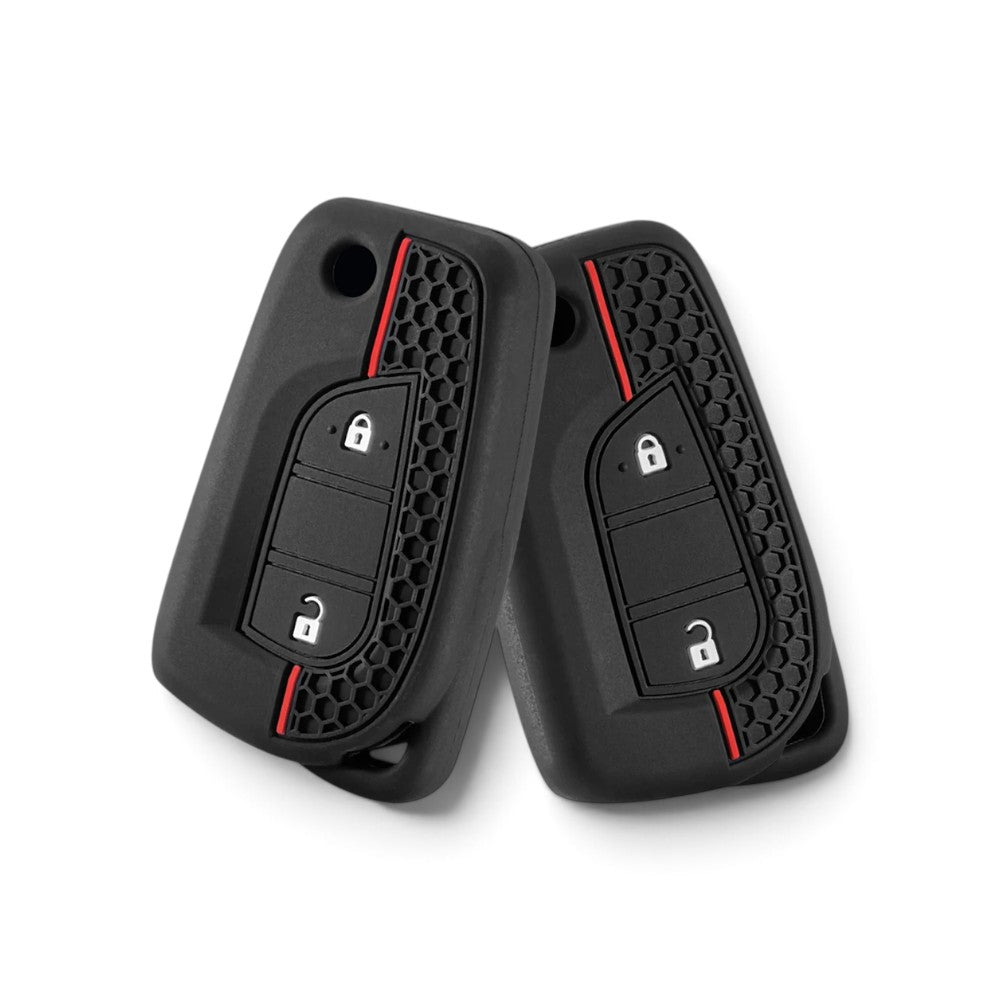 Silicone Toyota Key Case and Key Chain – Protective Key Fob Cover Key Cases Euro Premium Parts