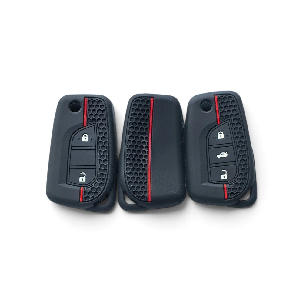 Silicone Toyota Key Case and Key Chain – Protective Key Fob Cover Key Cases Euro Premium Parts