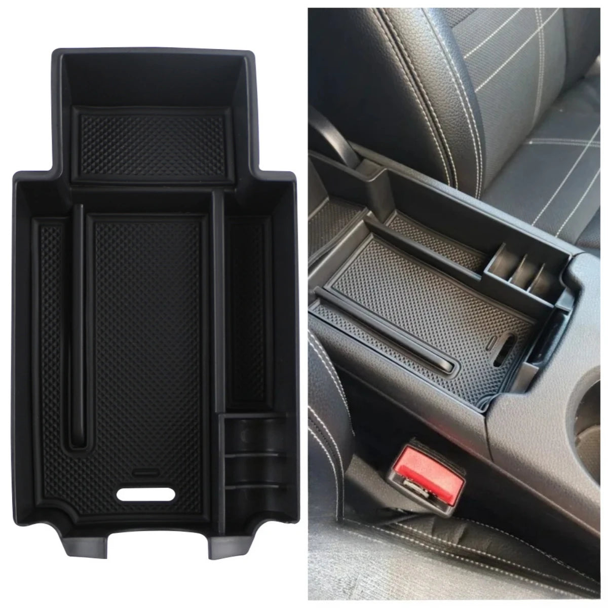 Armrest Glovebox Storage Tray For Mercedes A-Class W176 - 2012 to 2018