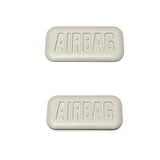 Airbag Emblem Cap On Pillar For BMW 1 2 3 4 5 6 7 X1 X2 X3 X4 X5 X6 Euro Premium Parts Gray x2 - Model B