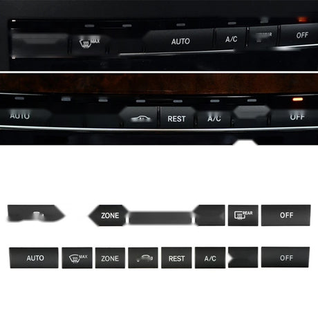 AC Climate Control Button Cover Set - Mercedes E-Class W212 W207 Euro Premium Parts