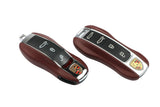 Leather Porsche Key Case – Protective Key Fob Cover For Porsche Cayenne Panamera Macan 911 Cayman Boxster Key Cases Euro Premium Parts
