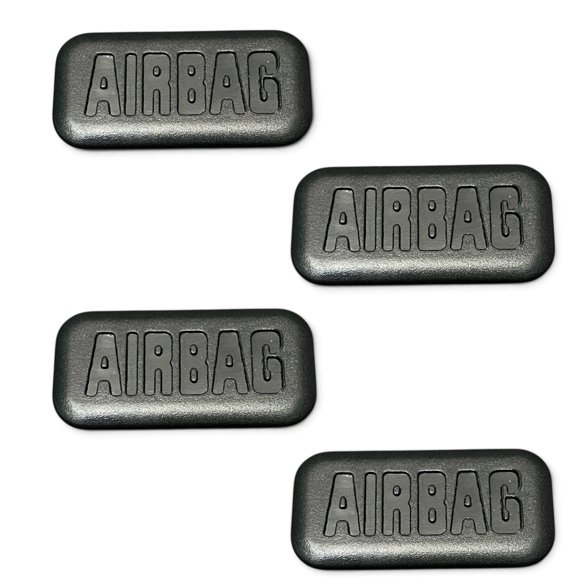 Airbag Emblem Cap On Pillar For BMW 1 2 3 4 5 6 7 X1 X2 X3 X4 X5 X6 Euro Premium Parts Black x4 - Model B