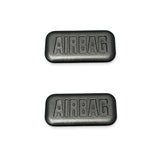 Airbag Emblem Cap On Pillar For BMW 1 2 3 4 5 6 7 X1 X2 X3 X4 X5 X6 Euro Premium Parts Black x2 - Model B