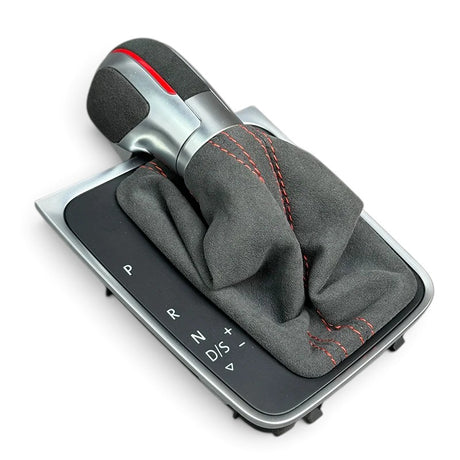 DSG Gear Shift Knob and Trim for VW GOLF MK7 - 2012 to 2021 VW > Replacement Trims Euro Premium Parts DSG Suede Shifter - Red