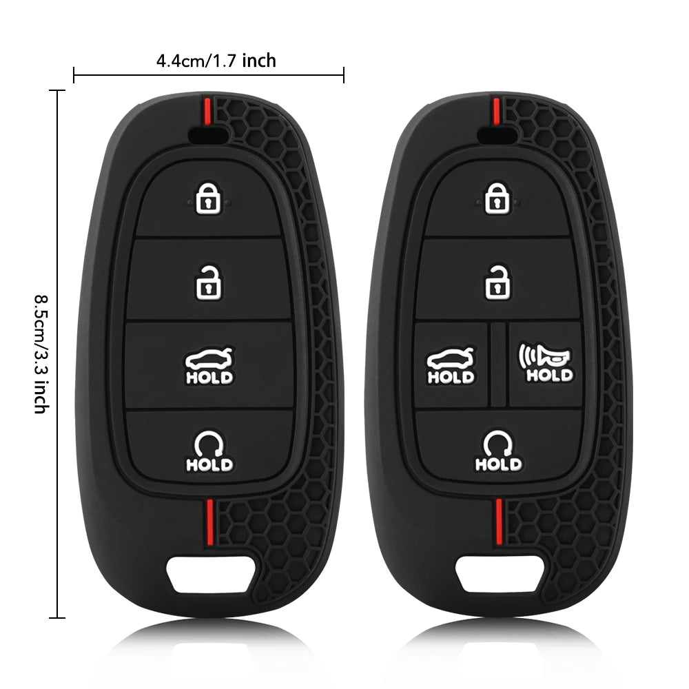 Silicon Hyundai Key Case – Protective Key Fob Cover For I20 I30 SantaFe IX45 Genesis
