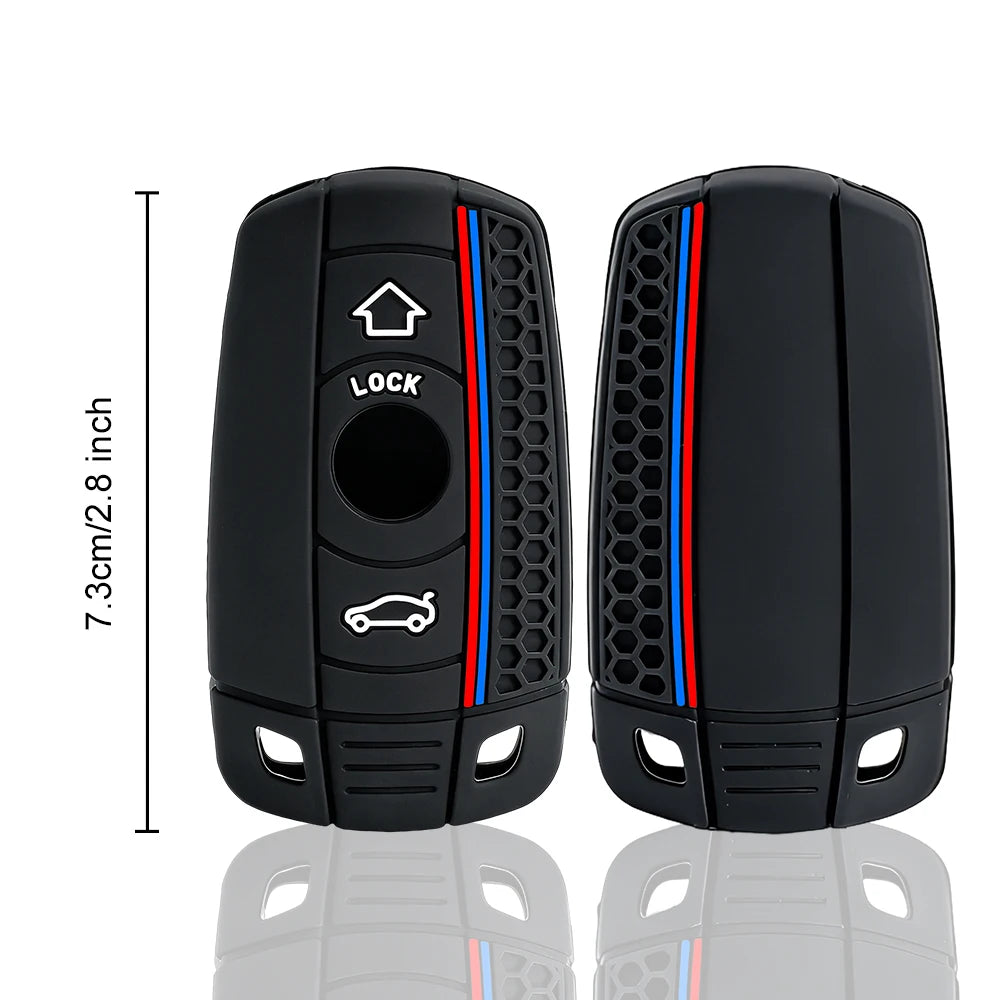Silicone BMW Key Case & Key Chain – Soft Protective Key Fob Cover