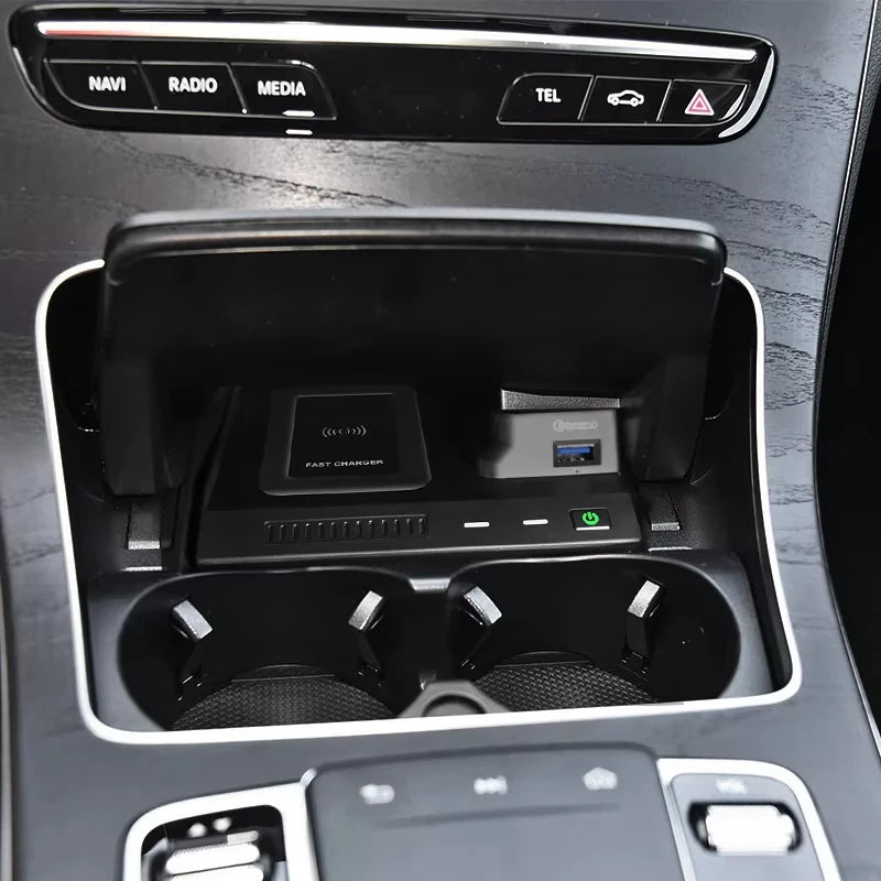 Wireless NFC Smartphone Charger Retrofit Kit For Mercedes GLC W253 - 2015 to 2022