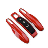 Porsche Key Case – Protective Key Fob Cover For Porsche Cayenne Panamera Macan 911 Cayman Boxster Key Cases Euro Premium Parts Red Older Generation (2012-2019)