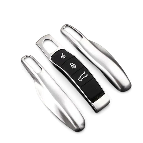 Porsche Key Case – Protective Key Fob Cover For Porsche Cayenne Panamera Macan 911 Cayman Boxster Key Cases Euro Premium Parts Gray Older Generation (2012-2019)