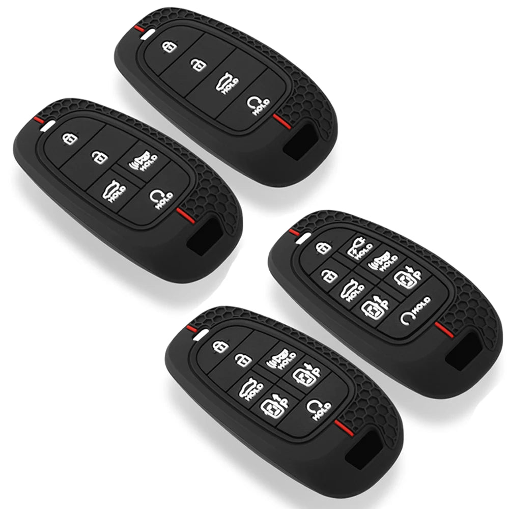 Silicon Hyundai Key Case – Protective Key Fob Cover For I20 I30 SantaFe IX45 Genesis