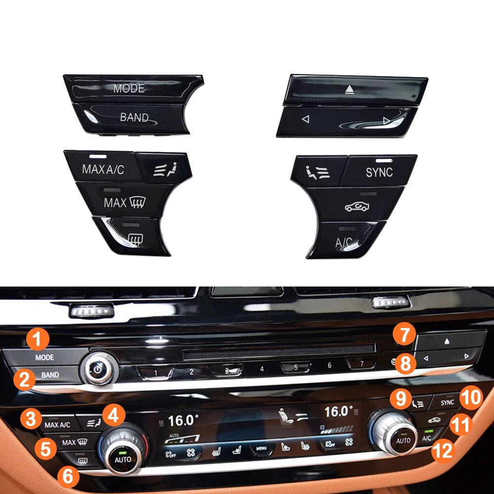 AC Replacement Buttons Set for BMW 7 Series G11 G12 (2016-2022)
