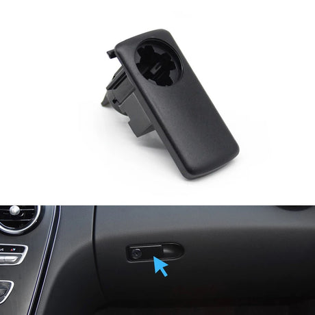 Glovebox Replacement Button Lock For Mercedes C-Class W205 - 2014 to 2021 Euro Premium Parts Black