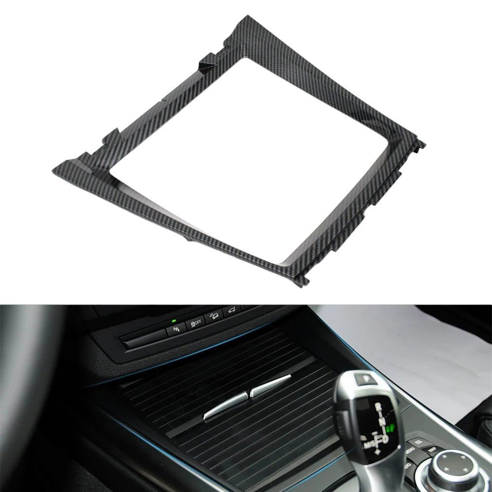 Cup Holder Slider Assembly Roller Front Tray for BMW X6 E71 - 2008 to 2014 BMW > Replacement Trims Euro Premium Parts - ERP DISTRIBUTION Outer Trim Model A - Carbon Replica