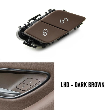 Driver door Lock/Unlock buttons for Mercedes C-Class W205 (2014 - 2021) Mercedes > Replacement Trims Euro Premium Parts Brown Left-Hand Drive