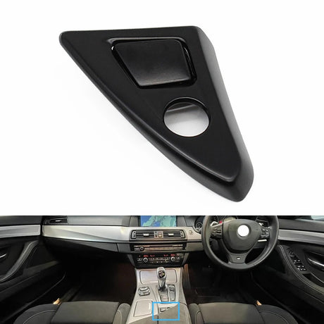 Replacement Central Armrest Glove Box Button for BMW 5 Series F10 F11 M5 - 2011 to 2017 BMW > Replacement Trims Euro Premium Parts Silver Right-Hand Drive - Model A